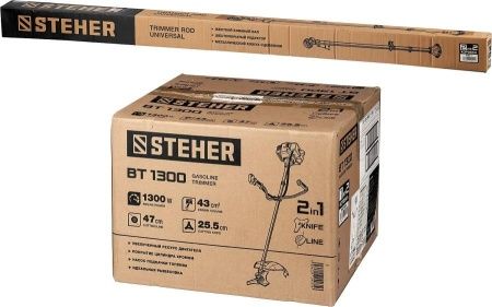 Триммер бензиновый STEHER BT-1300, 1.3 кВт по цене 8 990 руб. купить в Воронеже.