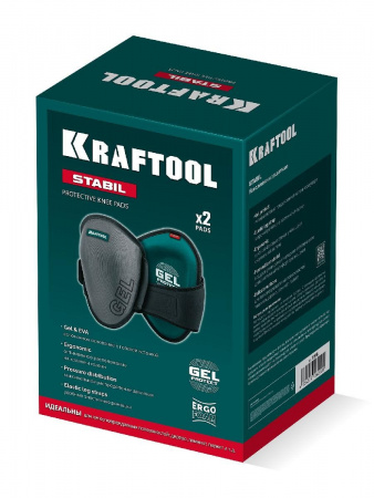 KRAFTOOL STABIL эргономичные, гелевая вставка, воздухопроницаемые, для легко повреждаемых поверхностей, наколенники защитные (11516) по цене 2 620 руб. купить в Воронеже.