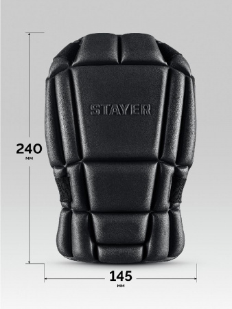 STAYER UNIVERSAL 2 в 1 вставка-наколенники защитные из ЭВА, 2 крепежных ремня (11197) по цене 760 руб. купить в Воронеже.