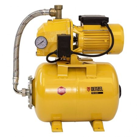 Насосная станция эжекторная PSD800C, 800 Вт, 2400 л/ч, ресивер 24 л, всасывание 20 м Denzel по цене 22 340 руб. купить в Воронеже.