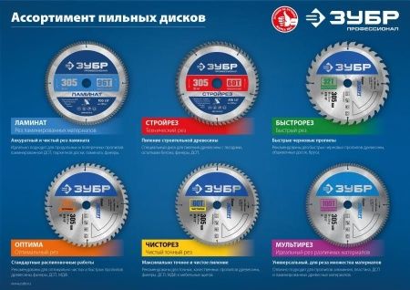 ЗУБР Оптима, 140 x 12.7 мм, 24Т, пильный диск по дереву, Профессионал (36903-140-12.7-24) по цене 295 руб. купить в Воронеже.