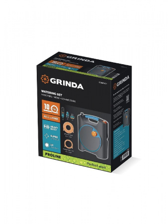 GRINDA COMPACT, шланг 10м x 5/16″ в пластиковом корпусе, поливочный набор 4 предм., соединит. шланг 1/2″х1,5м, набор поливочный мини ProLine (428480) по цене 3 980 руб. купить в Воронеже.