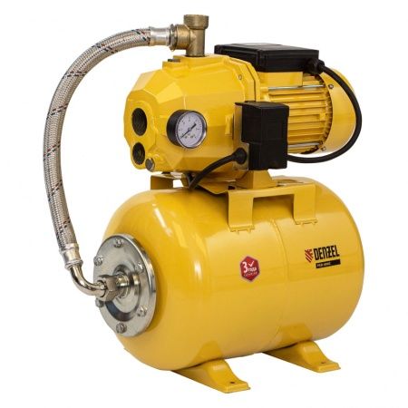 Насосная станция эжекторная PSD800C, 800 Вт, 2400 л/ч, ресивер 24 л, всасывание 20 м Denzel по цене 22 340 руб. купить в Воронеже.