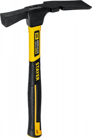 STAYER Hercules, 600 г, молоток каменщика с фиберглассовой рукояткой, Professional (20161) по цене 980 руб. купить в Воронеже.
