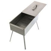 Коптильня двухъярусная 500 x 270 x 175 мм, 0.8 мм, с поддоном, на ножках, Россия Camping Palisad