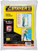 Пленка STAYER ″MASTER″ защитная укрывочная, HDPE, 12 мкм, 4 х 12,5 м Пленка STAYER ″MASTER″ защитная укрывочная, HDPE, 12 мкм, 4 х 12,5 м