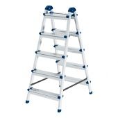 Стремянка двухсторонняя 5 ступеней, сталь профиль, стальные ступени, Россия Сибртех Стремянка двухсторонняя 5 ступеней, сталь профиль, стальные ступени, Россия Сибртех