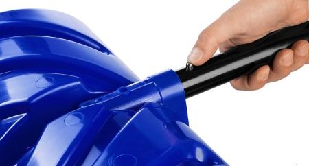 Снеговая лопата ЗУБР СИБИРЬ 500 мм пластиковая со стальной планкой эргономичный алюминиевый черенок V-ручка по цене 1 280 руб. купить в Воронеже.