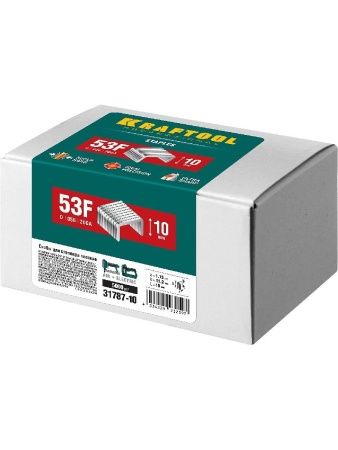 KRAFTOOL тип 20GA (53F/D/056) 10 мм, 5000 шт, скобы для степлера (31787-10) по цене 950 руб. купить в Воронеже. KRAFTOOL тип 20GA (53F/D/056) 10 мм, 5000 шт, скобы для степлера (31787-10) по цене 950 руб. купить в Воронеже.