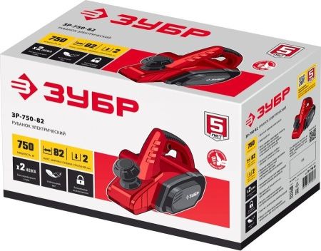 Рубанок электрический (электрорубанок), ЗУБР ЗР-750-82, глубина 2.0 мм, 82 мм, 16 000 об/мин, 750 Вт по цене 4 920 руб. купить в Воронеже.