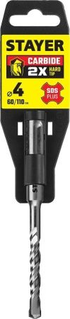 STAYER 4 x 110 мм, SDS-plus бур, Professional (2930-110-04) по цене 124 руб. купить в Воронеже.