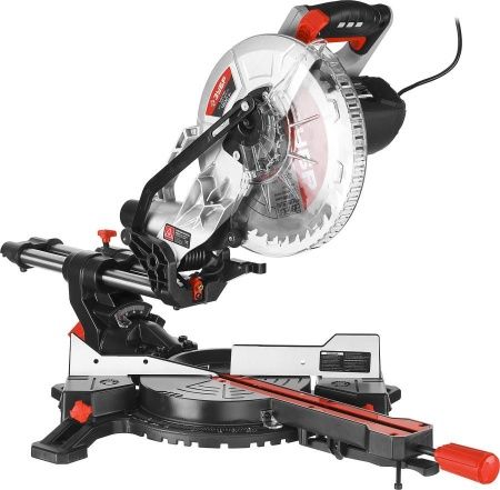 ЗУБР ЗПТ-255-1800 ПЛ пила торцовочная с протяжкой, d 255 х 30 мм, 1800 Вт по цене 20 930 руб. купить в Воронеже.