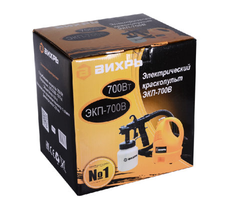 Краскораспылитель электрический ЭКП-700В Вихрь по цене 2 790 руб. купить в Воронеже.