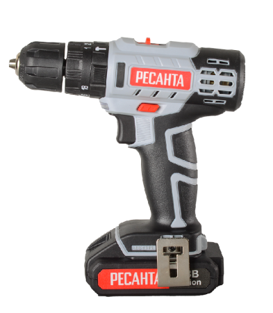 Дрель-шуруповерт аккумуляторная Ресанта ДА-18-2ЛК-У по цене 7 390 руб. купить в Воронеже.