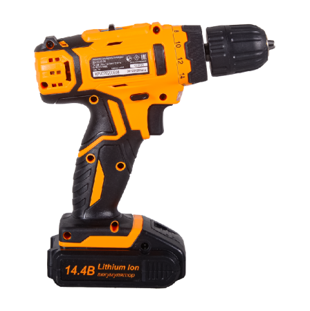 Дрель-шуруповерт ВИХРЬ ДА-14,4Л-2К по цене 3 690 руб. купить в Воронеже.