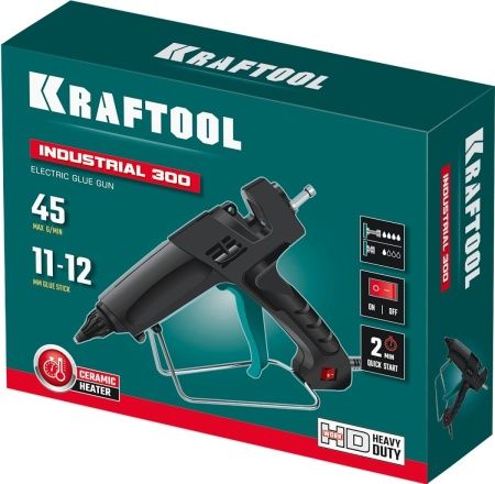KRAFTOOL Industrial 300, d 11 - 12 мм, 45 г/мин, электрический термоклеевой пистолет (06842) по цене 7 990 руб. купить в Воронеже. KRAFTOOL Industrial 300, d 11 - 12 мм, 45 г/мин, электрический термоклеевой пистолет (06842) по цене 7 990 руб. купить в Воронеже.