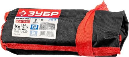 Набор ЗУБР ″Мастер″: Ключи торцовые, трубчатые двухсторонние, 6-22мм, с воротком, 9шт по цене 1 200 руб. купить в Воронеже.