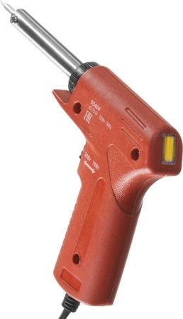 Электропаяльник ЗУБР 30Вт + 70Вт, конус, пистолетная рукоятка по цене 850 руб. купить в Воронеже.