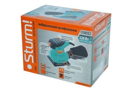 Вибрационная шлифовальная машина Sturm! OS8032 по цене 2 990 руб. купить в Воронеже.