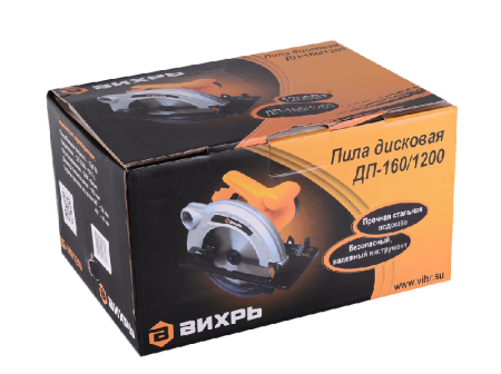 Дисковая (циркулярная) пила ВИХРЬ ДП-160/1200 по цене 4 090 руб. купить в Воронеже.