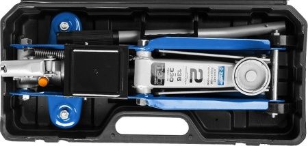 ЗУБР Т-30-K, 2 т, 135 - 330 мм, подкатной гидравлический домкрат в кейсе, Профессионал (43053-2-K) по цене 3 980 руб. купить в Воронеже.