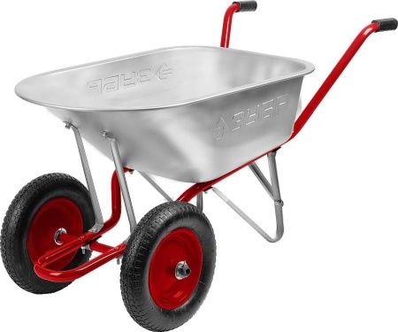 Садово-строительная двухколесная тачка ЗУБР Т-21 90 л 180 кг по цене 5 170 руб. купить в Воронеже.