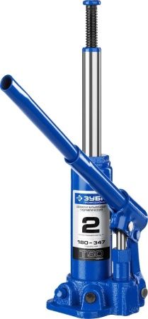 ЗУБР 2 т, 180 - 347 мм, бутылочный гидравлический домкрат, Профессионал (43060-2) по цене 1 660 руб. купить в Воронеже.
