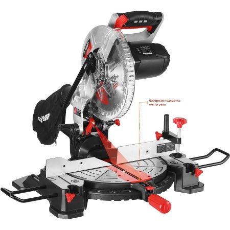ЗУБР ЗПТ-255-1800 ЛМ2 пила торцовочная, d 255 х 30 мм, 1600 Вт по цене 16 970 руб. купить в Воронеже.