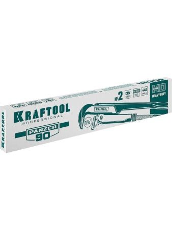 KRAFTOOL PANZER-90, №2, 1.5″, 440 мм, трубный ключ с прямыми губками (2734-15) по цене 2 070 руб. купить в Воронеже.