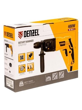 Перфоратор электрический RH-400-12, SDS-plus, 400 Вт, 1.2 Дж, 2 режима Denzel по цене 5 190 руб. купить в Воронеже.
