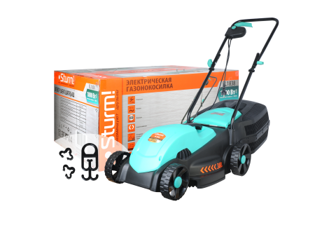 Электрическая газонокосилка Sturm! EL1838 по цене 11 990 руб. купить в Воронеже. Электрическая газонокосилка Sturm! EL1838 по цене 11 990 руб. купить в Воронеже.
