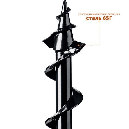 Шнек для мотобуров, грунт, d=60 мм, однозаходный, ЗУБР по цене 2 180 руб. купить в Воронеже.