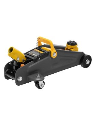 Домкрат гидравлический подкатной с фиксатором, 2 т, 130-330 мм, в кейсе Denzel по цене 5 520 руб. купить в Воронеже.