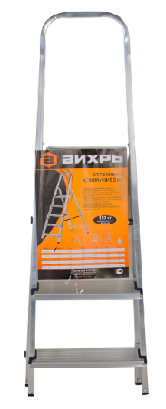 Стремянка алюминиевая ВИХРЬ СА 1х3 по цене 3 198 руб. купить в Воронеже.