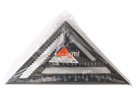Угольник Свенсона 300мм, алюминиевый сплав, чёрная оксидация, белая шкала, Sturm! по цене 2 340 руб. купить в Воронеже.