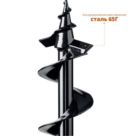 Шнек для мотобуров, грунт, d=100 мм, однозаходный, ЗУБР по цене 2 360 руб. купить в Воронеже.