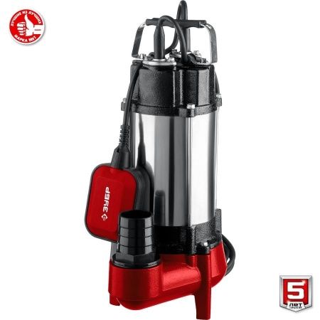 Фекальный насос с режущим механизмом ЗУБР, 450 Вт по цене 11 180 руб. купить в Воронеже.