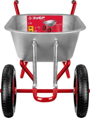 Садово-строительная двухколесная тачка ЗУБР Т-21 90 л 180 кг по цене 5 170 руб. купить в Воронеже.