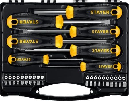 STAYER Hercules-K27 набор отверток с насадками 27 шт по цене 1 400 руб. купить в Воронеже.