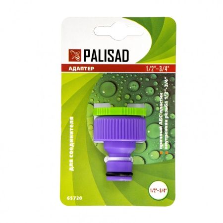 Адаптер пластмассовый, 1/2-3/4, внутренняя резьба Palisad по цене 54 руб. купить в Воронеже.