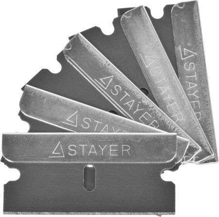 Лезвия STAYER ″MASTER″ сменные для скребков арт. 0853, 08533, 08535, тип Н01, 40мм, 5шт