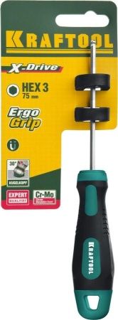 KRAFTOOL Х-Drive HEX3x75 отвертка по цене 305 руб. купить в Воронеже.
