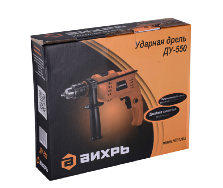 Дрель ударная ВИХРЬ ДУ-550 по цене 2 290 руб. купить в Воронеже.