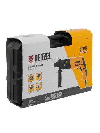 Перфоратор электрический RHH-600-22, SDS-plus, 600 Вт, 2,5 Дж, 2 реж. Denzel по цене 5 570 руб. купить в Воронеже.
