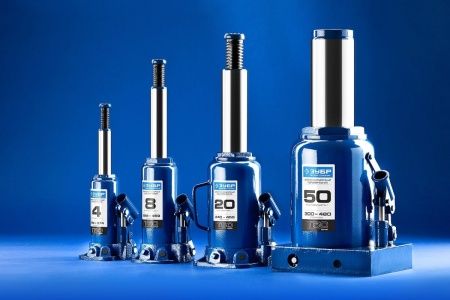 ЗУБР 2 т, 180 - 347 мм, бутылочный гидравлический домкрат, Профессионал (43060-2) по цене 1 660 руб. купить в Воронеже.