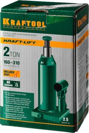 KRAFTOOL KRAFT-LIFT, 2 т, 158 - 308 мм, бутылочный гидравлический домкрат (43462-2) по цене 1 880 руб. купить в Воронеже. KRAFTOOL KRAFT-LIFT, 2 т, 158 - 308 мм, бутылочный гидравлический домкрат (43462-2) по цене 1 880 руб. купить в Воронеже.