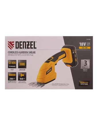 Ножницы-кусторез аккумуляторные  CGS-100, 18В Li-Ion Denzel по цене 6 620 руб. купить в Воронеже.