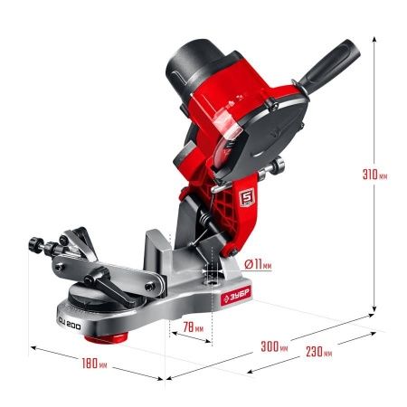 ЗУБР СЦ-200 заточной станок для пильных цепей, d104 мм, 90 Вт по цене 4 490 руб. купить в Воронеже.