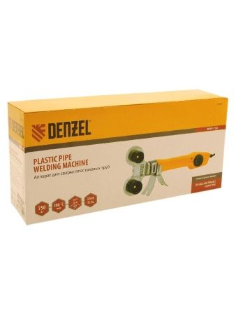 Аппарат для сварки пластиковых труб DWP-750, 750 Вт, 0-300 град, 4 насадки, 20-40 мм Denzel по цене 2 760 руб. купить в Воронеже.