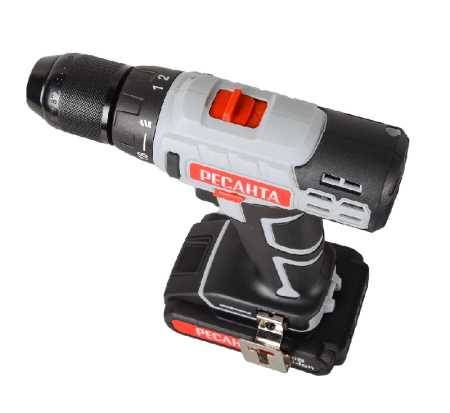 Дрель-шуруповерт аккумуляторная Ресанта ДА-20-2ЛК (2,0 А/ч) по цене 6 190 руб. купить в Воронеже.